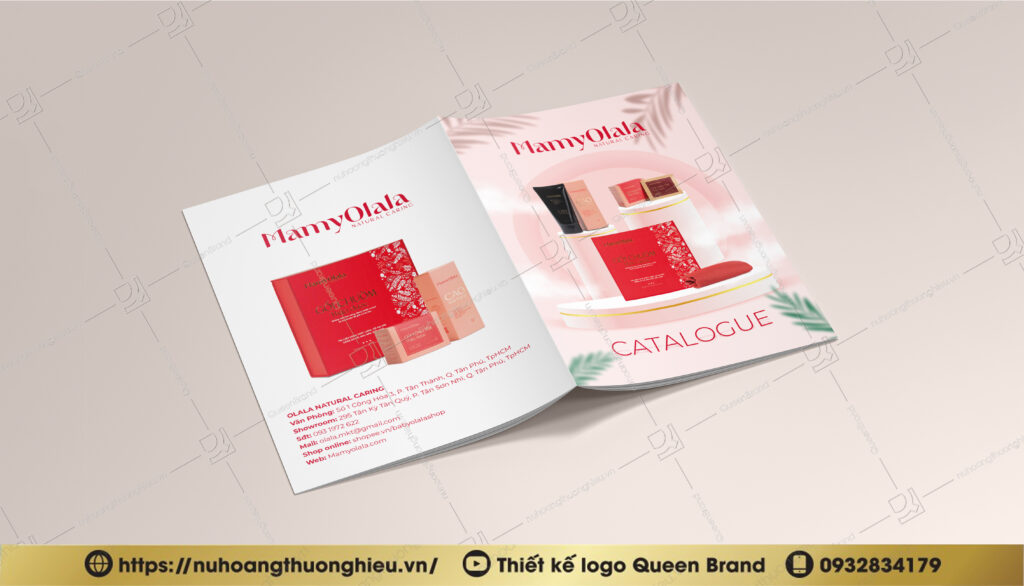 Hình ảnh thiết kế catalogue - Queen Brand