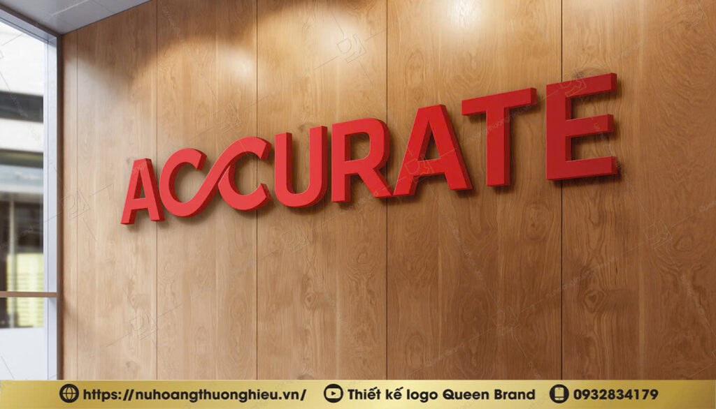 Hình ảnh Thiết kế logo ngành điện ACCURATE - Queen Brand