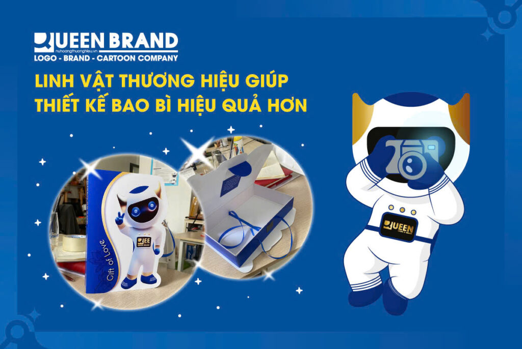 Hình ảnh linh vật thương hiệu Queen Brand