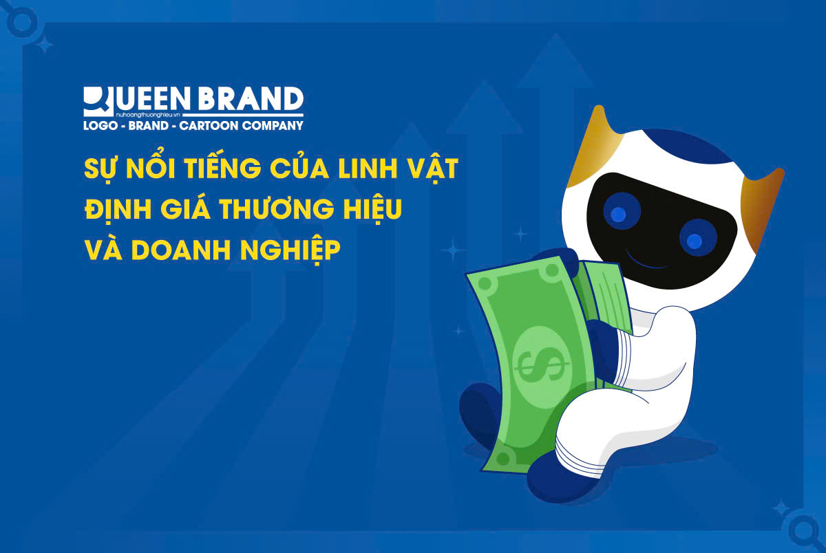 Hình ảnh linh vật thương hiệu Queen Brand