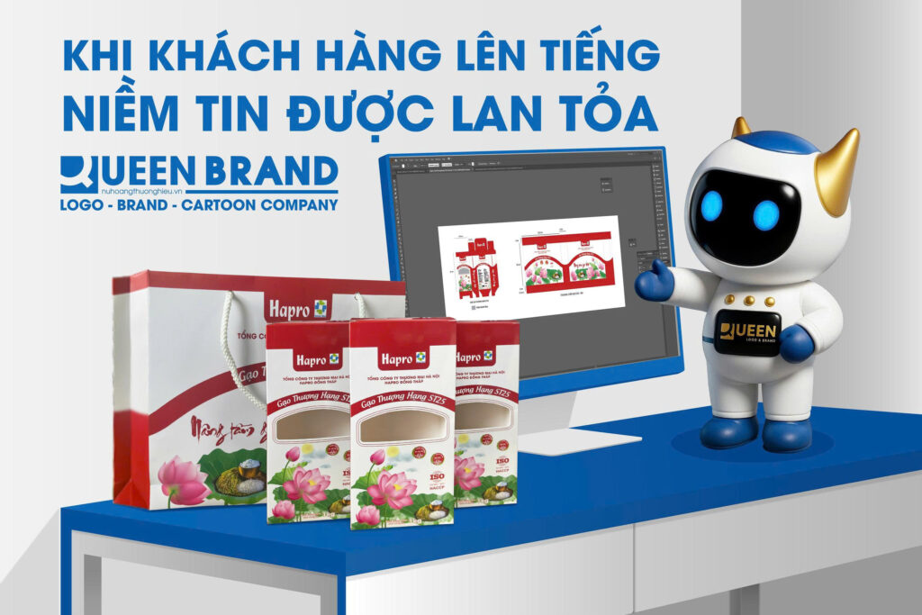 Hình ảnh thiết kế bao bì - Queen Brand