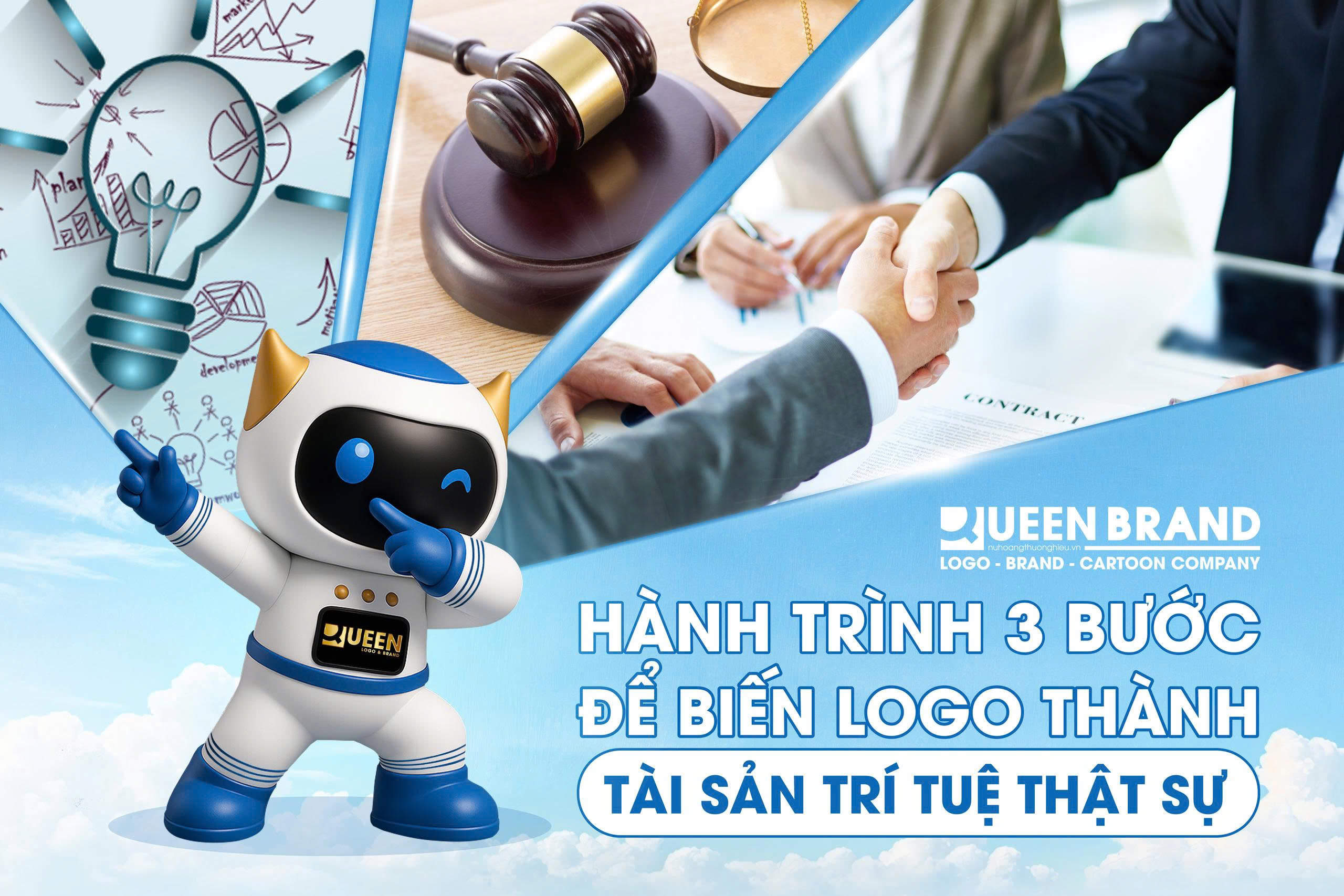 Hình ảnh thiết kế logo - Queen Brand