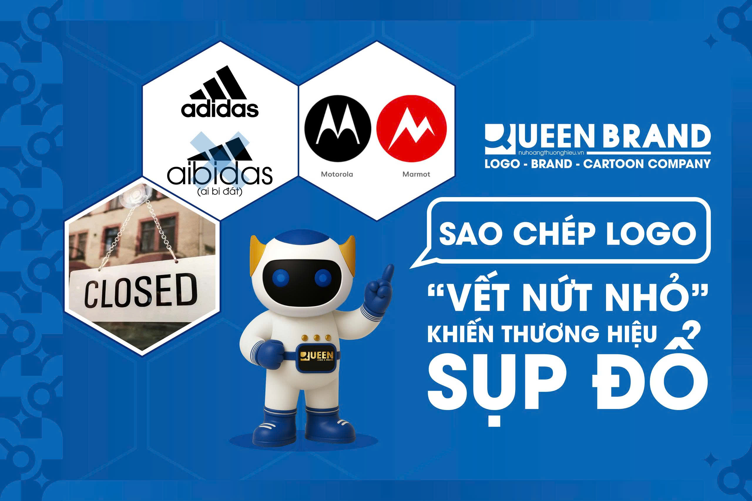 Hình ảnh thiết kế logo - Queen Brand