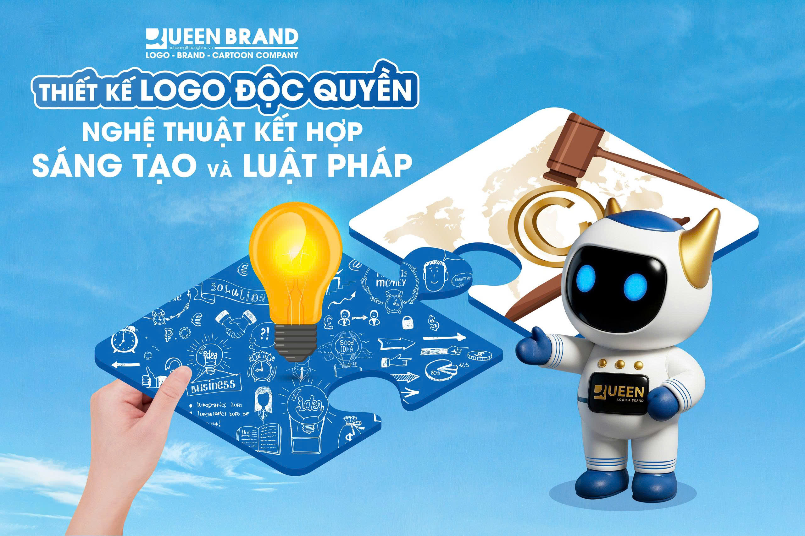 Thiết kế logo - Queen Brand