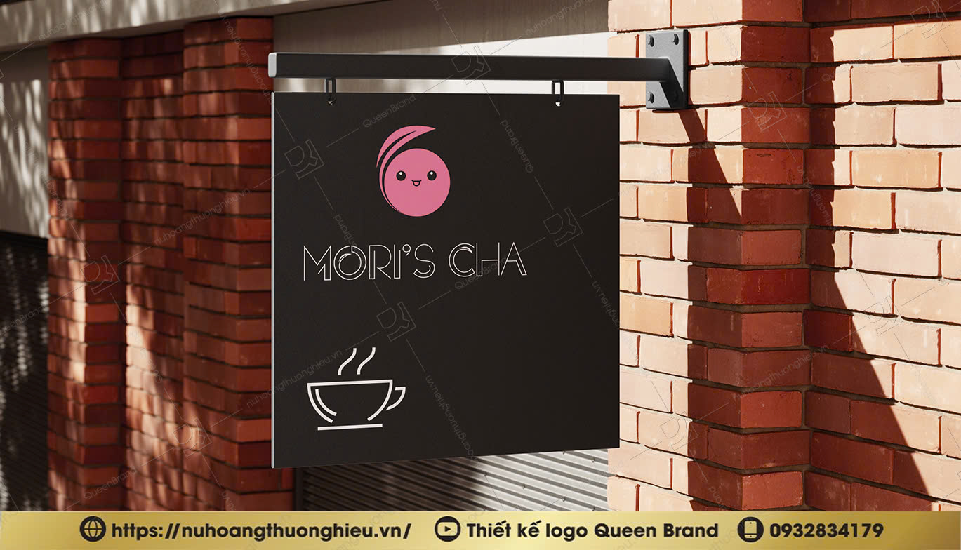 Hình ảnh thiết kế logo MORI’S CHA - Queen Brand