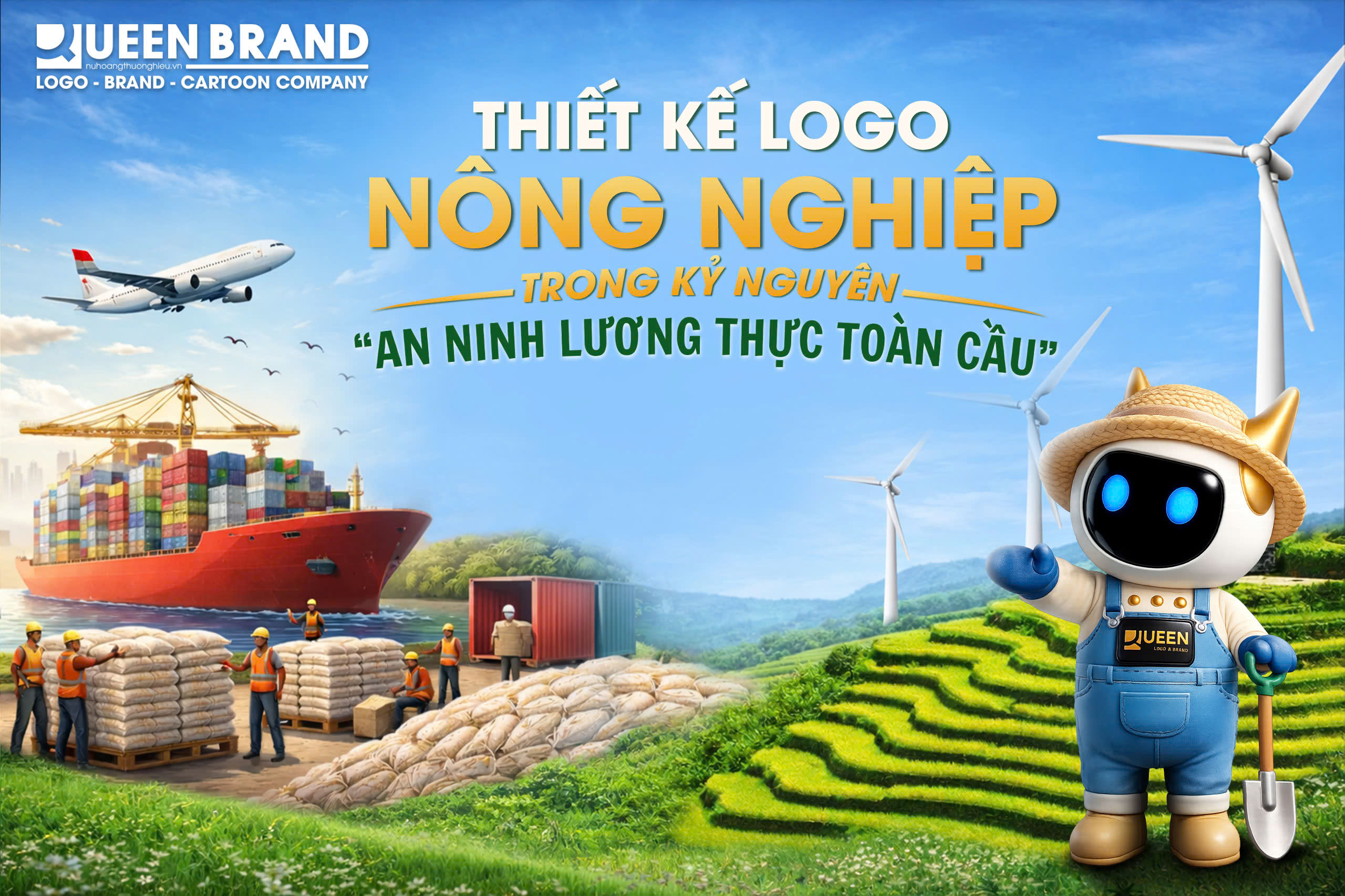 Hình ảnh thiết kế logo nông nghiệp