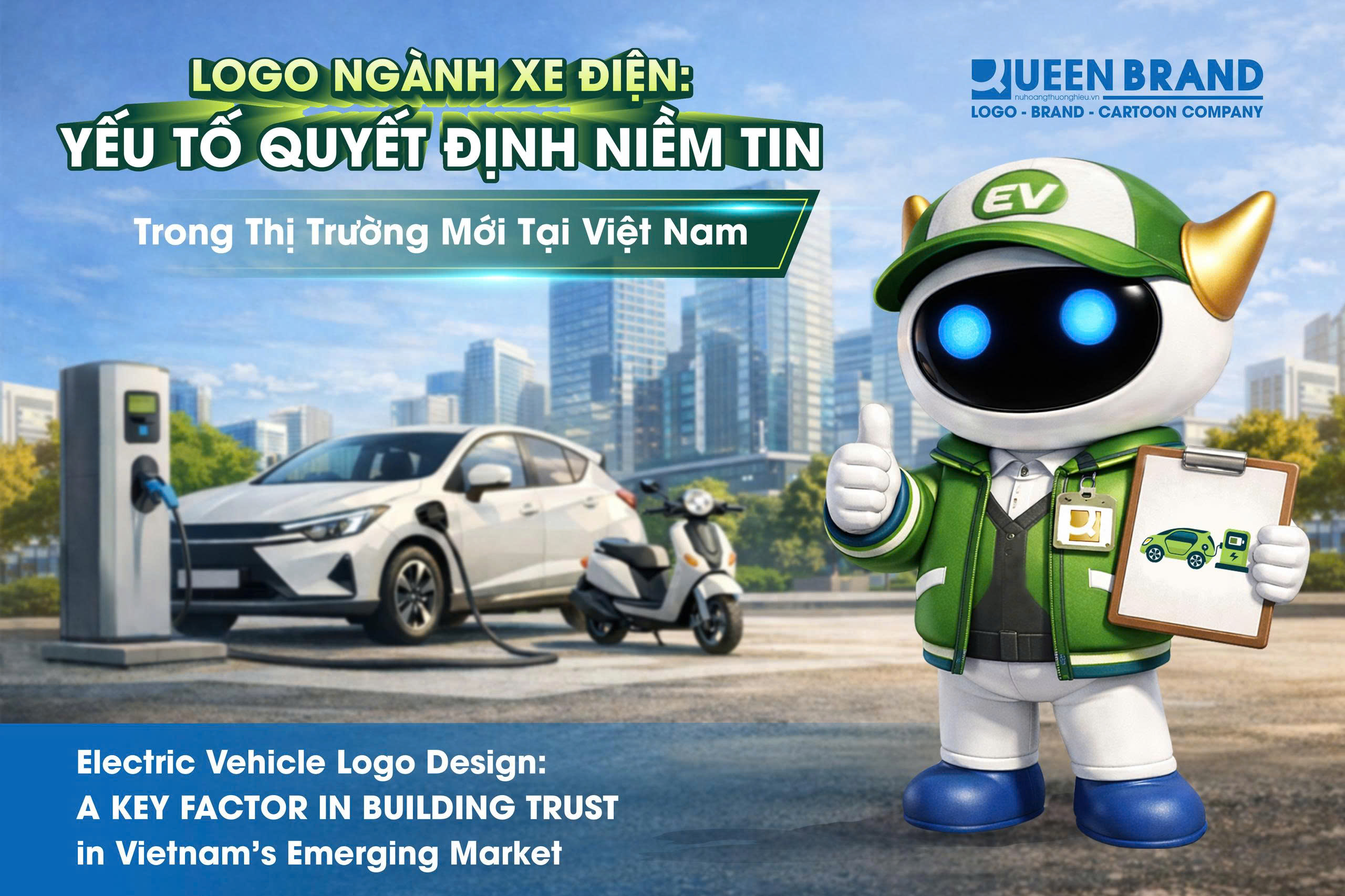 Hình ảnh thiết kế logo ngành xe điện