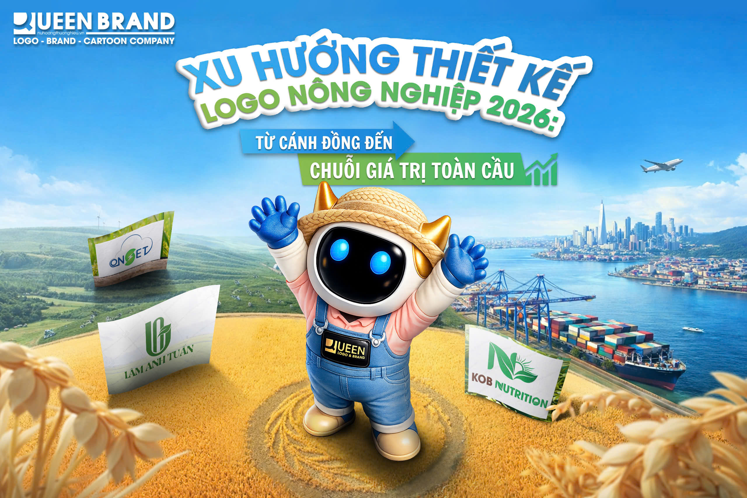 Hình ảnh thiết kế logo nông nghiệp