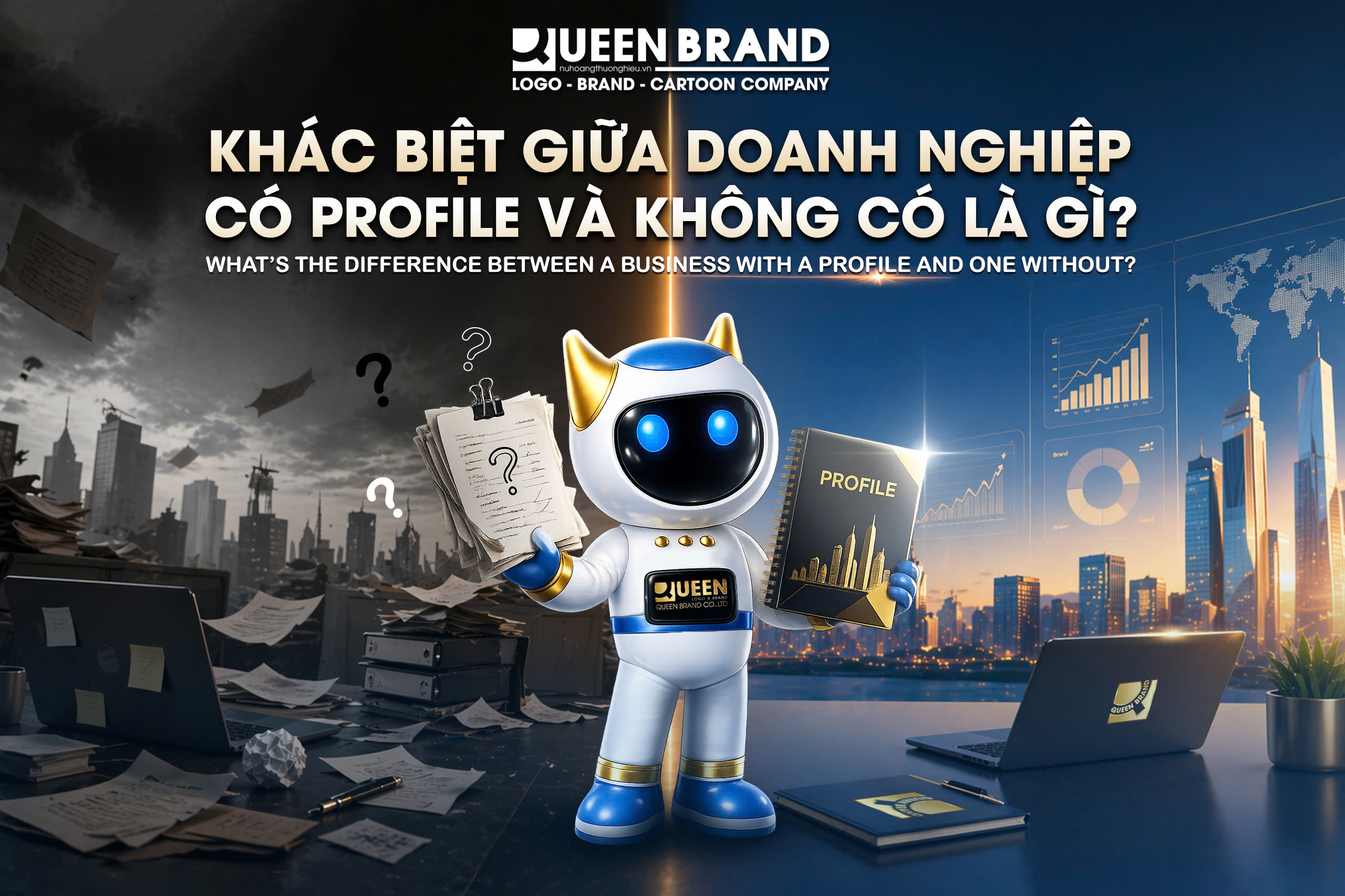 Hình ảnh thiết kế profile - Queen Brand