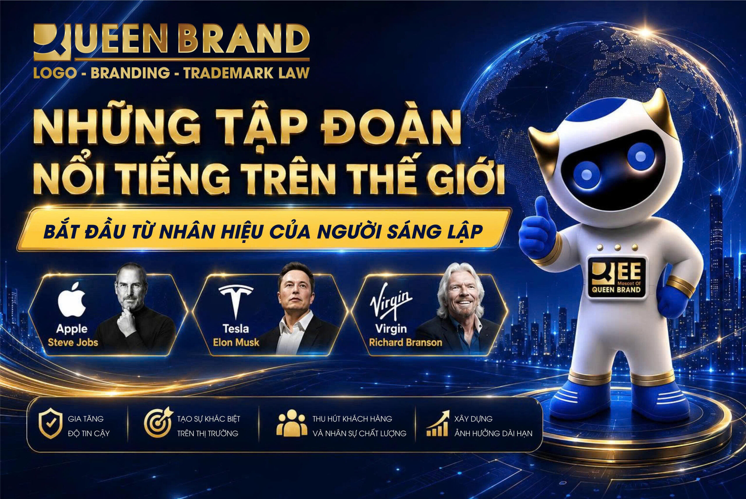 Hình ảnh xây dựng nhân hiệu - Queen Brand