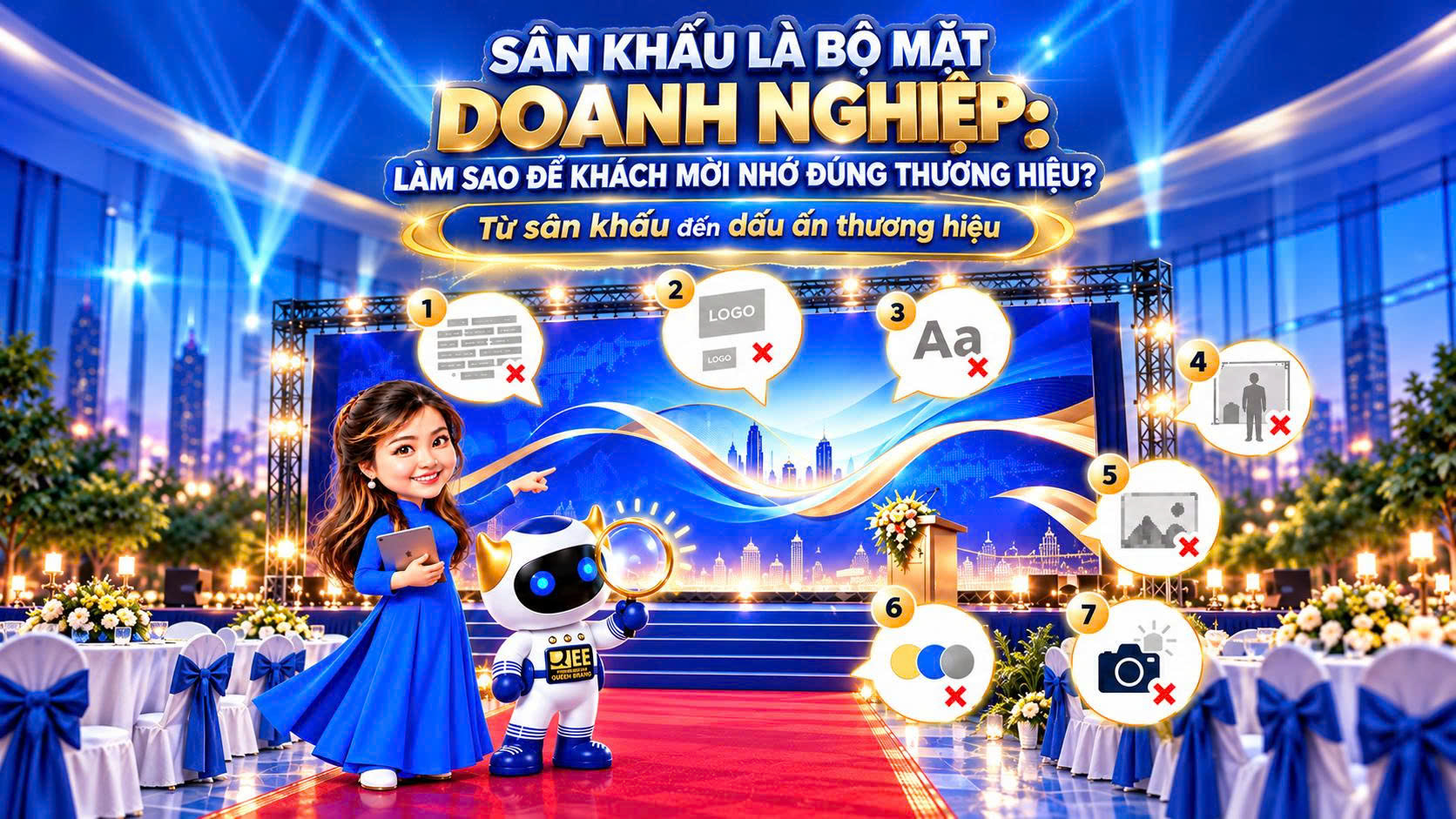 thiết kế sân khấu doanh nghiệp